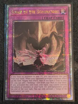 Yugioh! Songs of the Dominators - ALIN-EN078 - Quarter Century Secret Rare - NM - Image 1