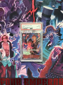 One Piece Sanji OP01-013 Parallel Alternate Art JP PSA 10 Gem Mint Romance Dawn - Image 1