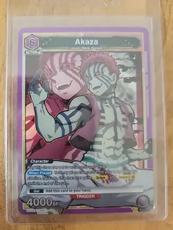 2023 Union Arena TCG - Demon Slayer UE05BT SR Akaza #KMY-1-052 - Image 1
