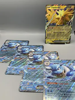 Lot Of 4 151 Pokemon JUMBO Blastoise/Zapdos NM Cards - Image 1