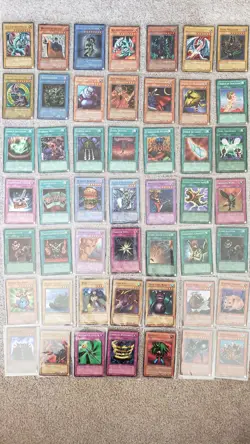 Vintage Yu-Gi-Oh Card Lot of 49 Including First Editions - Image 1
