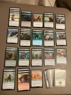 Mono Green Standard Legal MTG Custom 60 Card Deck Magic The Gathering - Image 1