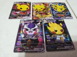 5 Pokemon Pikachu Cosplay Cards Mint Dragonball Z - Image 1