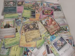 Pokemon: Bulk Lot 100 Cards - English Only, Rares, 25 Reverse Holos, 2 EX/V!! - Image 1