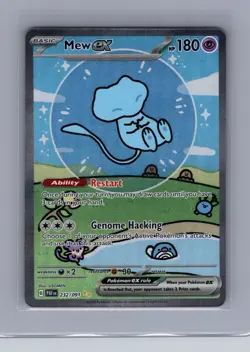 Pokemon TCG Mew ex Paldean Fates Holo Card 232/091 Special Illustration Rare - Image 1