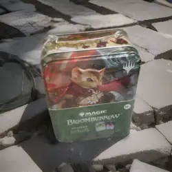 Magic The Gathering Bloomburrow Tin (2 Promo Cards, 5 Boosters) Mouse - Unopened - Image 2