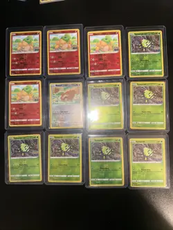 Pokemon GO Peelable Ditto Lot - Bidoof, Numel, Spinarak - 12 Cards (Unpeeled) - Image 1
