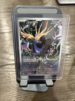 Pokemon TCG Xerneas Illustration Rare Full Art Holo HP130 091/086 Chaos Rising - Image 1