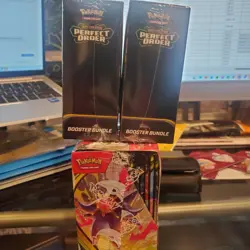 Pokemon TCG Perfect Order LOT- 1 Booster Box and 2 Booster Bundles - In Hand - Image 2