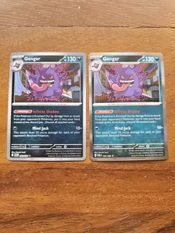 Lot Of 2 Pokemon POR Gengar 050/088 Holo And Reverse Holo - Image 1
