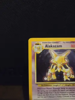 Pokemon TCG Alakazam 1/102 Base Set Holo Rare 🌟WOTC🌟 1999 - Image 2