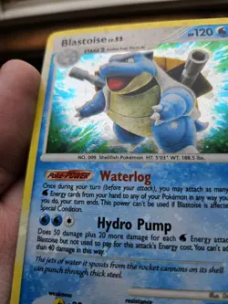 Pokemon TCG Blastoise Secret Wonders Holo Bleed Rare - Image 2