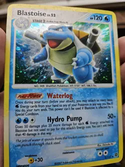 Pokemon TCG Blastoise Secret Wonders Holo Bleed Rare - Image 3