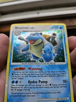 Pokemon TCG Blastoise Secret Wonders Holo Bleed Rare - Image 4