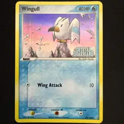 Pokemon TCG Wingull EX Crystal Guardians 70/100 Reverse Holo Common - Image 1