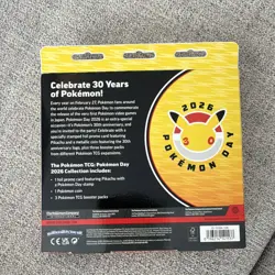 Pokemon TCG Pokemon Day 2026 Sealed Box Pikachu Promo Booster Packs - Image 2
