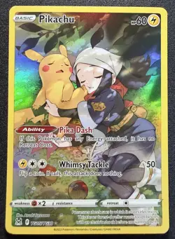 Pikachu TG05/TG30 Swsh11: Lost Origin Trainer Gallery Ultra Rare Holo ENG - Image 1