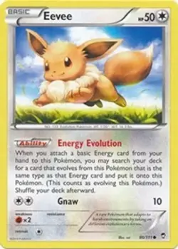 2x Eevee (#80/111) XY - Furious Fists LP Pokemon - Image 1