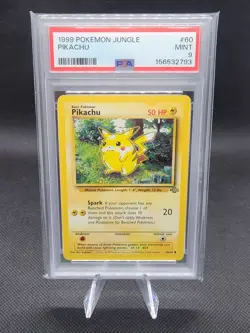 Pokemon TCG 1999 Jungle Pikachu 60/64 PSA 9 Unlimited English Regular - Image 1