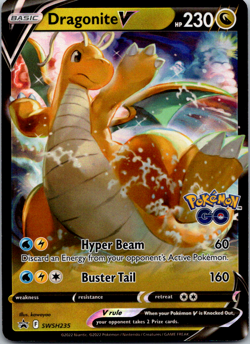 Dragonite V - SWSH235 - Pokemon Sword & Shield Promo Ultra Rare Holo Card NM - Image 1