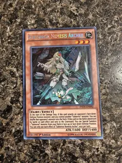 Yugioh Subterror Nemesis Archer INOV-EN082 - 1st Ed. Secret Rare - LP - Image 1
