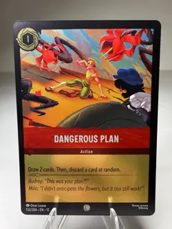 Dangerous Plan 133/204 Cold Foil Disney Lorcana Wilds Unknown - Image 1