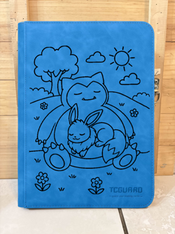 Pokemon Laser Engraved SnorLax Trading Card Binder (Made to order) - Image 1