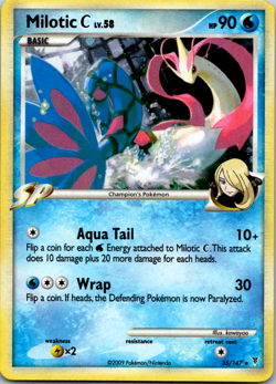 2009 Pokemon Milotic C Lv. 58 35/147 Platinum Supreme Victors Cosmos Holo Card - Image 1