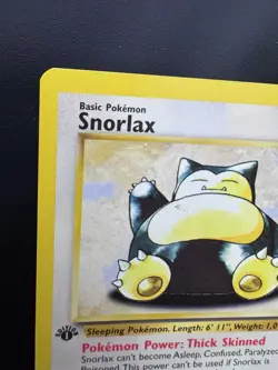 Pokemon Card english 1st Edition Rare Snorlax 27/64 Wizards 1999 LP Jungle - Image 3