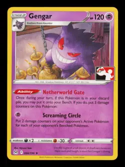 Pokemon Card Gengar 066/196 Prize Pack Series NON-HOLO Promo Rare LP 2022 - Image 1