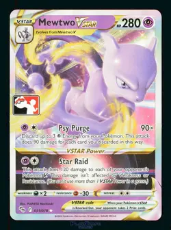 Pokemon Card Mewtwo VSTAR 031/078 GO Prize Pack Series FA Promo 2022 - Image 1