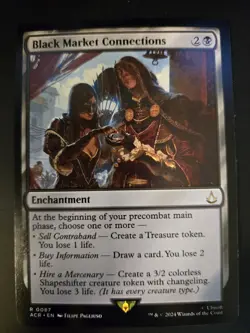 Black Market Connections NM Universes Beyond: Assassin's Creed MTG FREE SHIPPING - Image 1