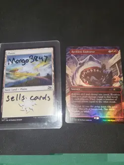 JAWS Reckless Endeavor Borderless FOIL NM Secret Lair In Hand - Image 3