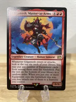 MTG Gilgamesh, Master-at-Arms Regular #0139 Final Fantasy Rare NM/M - Image 1