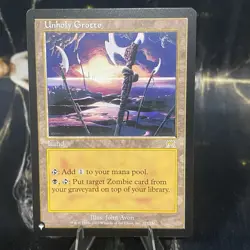 Magic the Gathering - Unholy Grotto - Regular - Rare - Onslaught - 322/350 - LP - Image 1