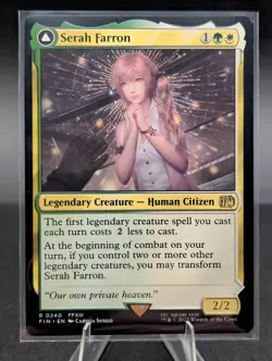 Serah Farron / Crystalized Serah, Final Fantasy MTG, In Hand - Image 1