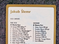 Jakub Slemr Deck contents card Magic The Gathering -champion LP MTG ..(DS3D1K4) - Image 3