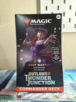 MTG Outlaws of Thunder Junction Commander Deck - Most Wanted New Sealed - Image 1