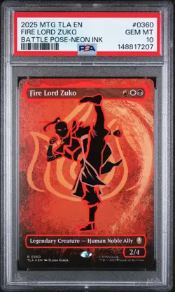 2025 MTG AVATAR: THE LAST AIRBENDER #360 FIRE LORD ZUKO PSA 10 - Image 1