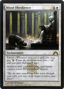Blind Obedience (#6) - Gatecrash - Magic: The Gathering Rare - LP - Normal - Image 1