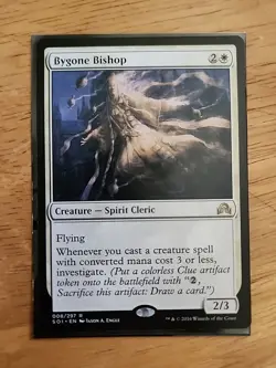 Bygone Bishop - Shadows over Innistrad - MTG Magic - Rare - White Creature - Image 1