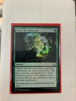 Enter The Unknown MTG Rivals Of Ixalan 128/196 Near Mint Holo - Image 1