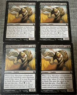 4 x Gray Merchant of Asphodel / Grauer Handler - THEROS - englisch *Playset* - Image 1