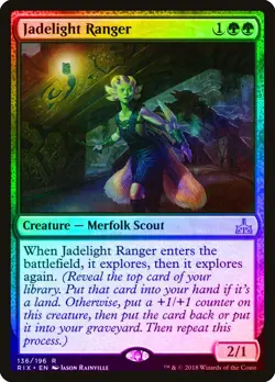 Jadelight Ranger FOIL Rivals of Ixalan MTG NM - Image 1