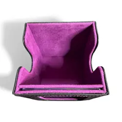 100+ TCG Leather Storage Box With Commander Window Display Card Holder Purple - Image 4