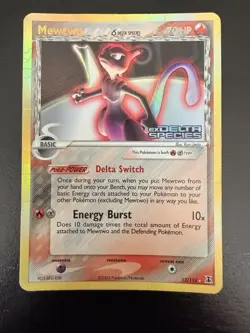 Pokemon Mewtwo EX Delta Species 12/113 Holo Rare Basic 70 HP Card English - Image 1