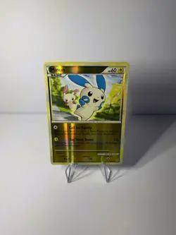 Minun 34/95 HGSS Unleashed Reverse Holo Uncommon Pokemon Card LP *See Pictures* - Image 1