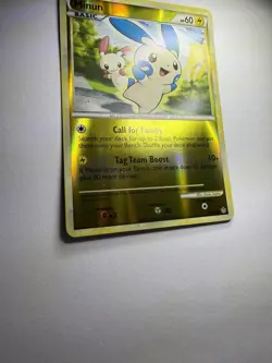 Minun 34/95 HGSS Unleashed Reverse Holo Uncommon Pokemon Card LP *See Pictures* - Image 4