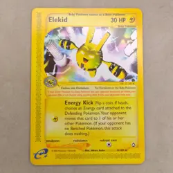 Pokemon 2002 Aquapolis - Elekid - Non-Holo Rare - 9/147 LP Lightly Played - Image 1