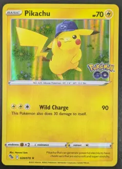 Pikachu 028/078 Pokemon GO Holo - Image 1